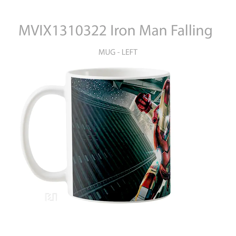 Mug Iron Man Falling Gelas Superhero - All-side / Desain