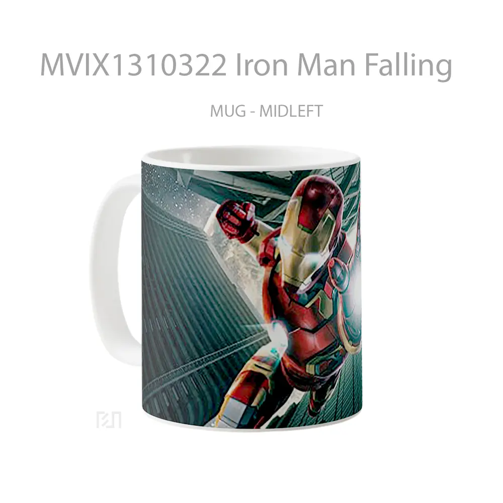 Mug Iron Man Falling Gelas Superhero - All-side / Desain