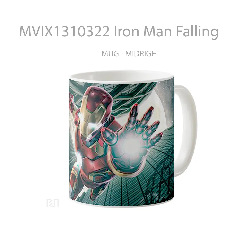 Mug Iron Man Falling Gelas Superhero - All-side / Desain
