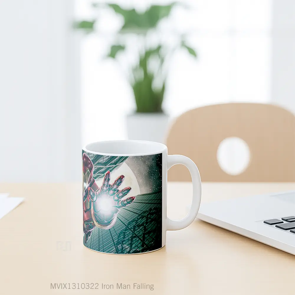 Mug Iron Man Falling Gelas Superhero - All-side / Desain
