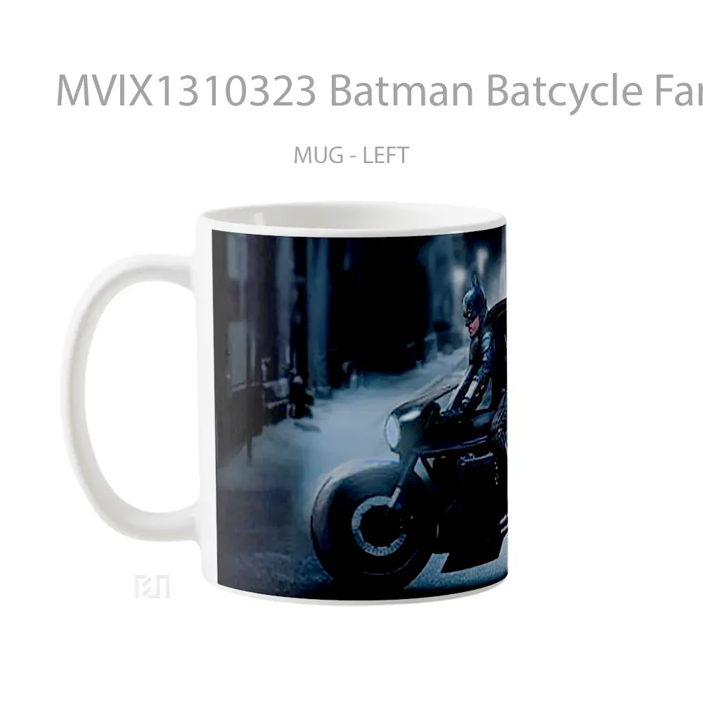 Mug Batman Batcycle Fanart Gelas Superhero - All-side / Desain