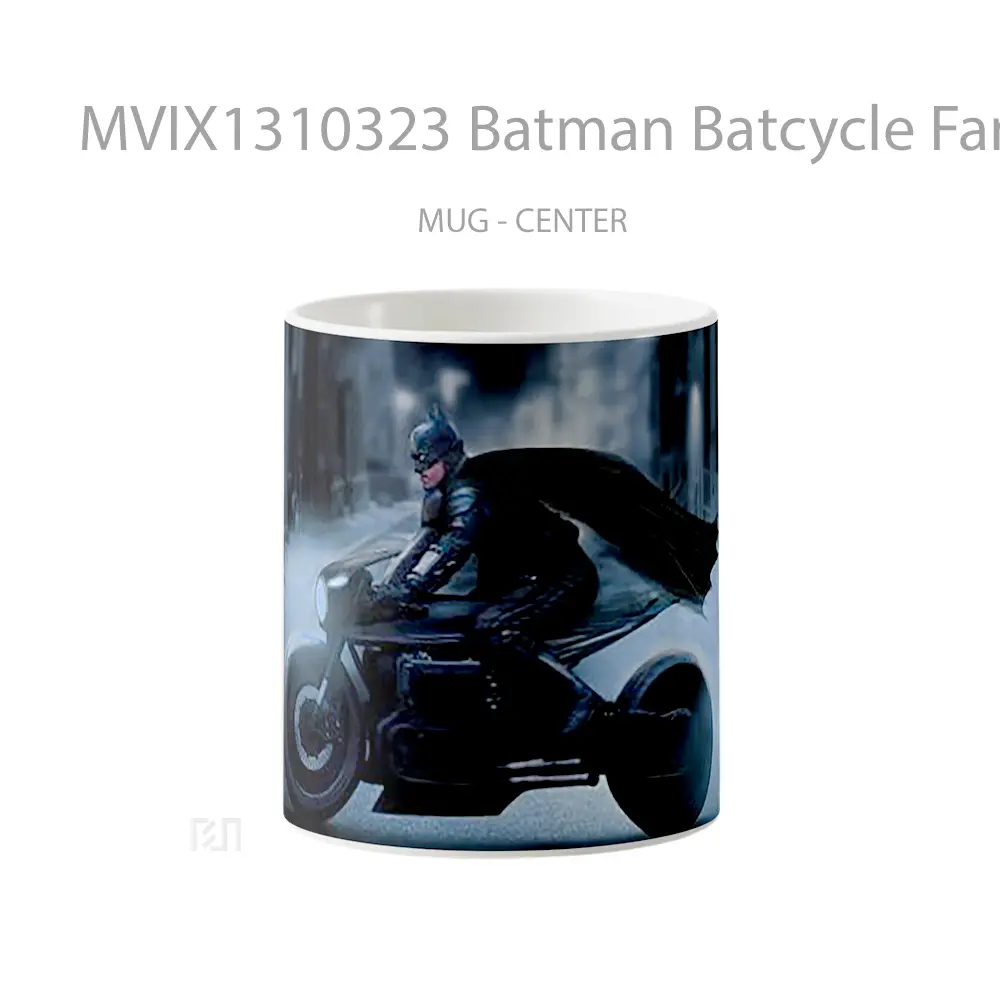 Mug Batman Batcycle Fanart Gelas Superhero