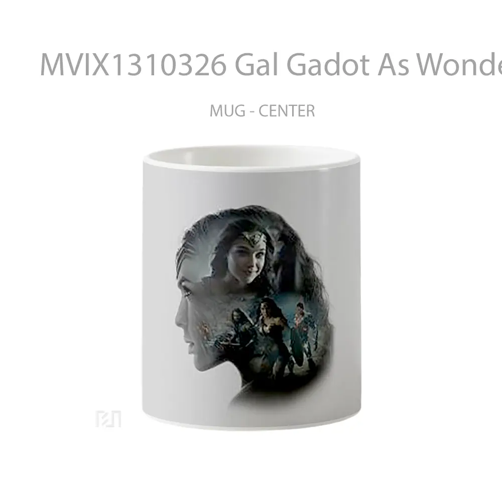 Mug Gal Gadot As Wonder Woman Zack Snyder S Justice League Minimalist Gelas Superhero