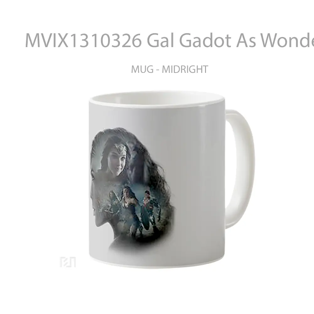 Mug Gal Gadot As Wonder Woman Zack Snyder S Justice League Minimalist Gelas Superhero - All-side / Desain