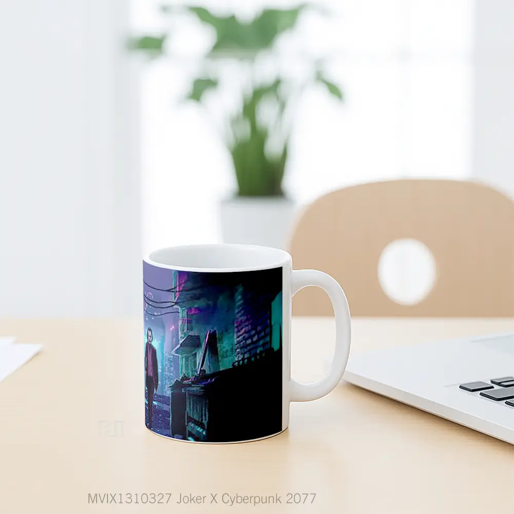Mug Joker X Cyberpunk 2077 Gelas Superhero - All-side / Desain