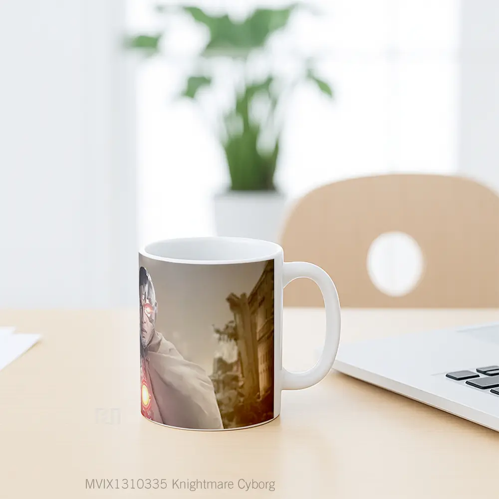 Mug Knightmare Cyborg Gelas Keramik Unik - All-side / Desain