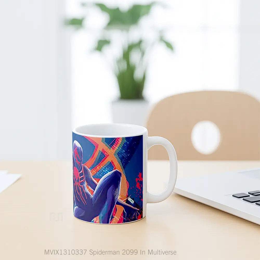 Mug Spiderman 2099 In Multiverse Gelas Superhero - All-side / Desain