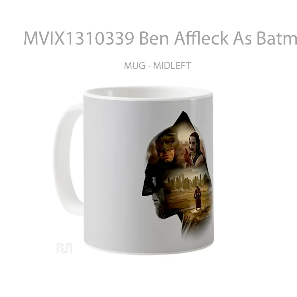 Mug Ben Affleck As Batman Zack Snyder S Justice League Minimalist Gelas Superhero - All-side / Desain