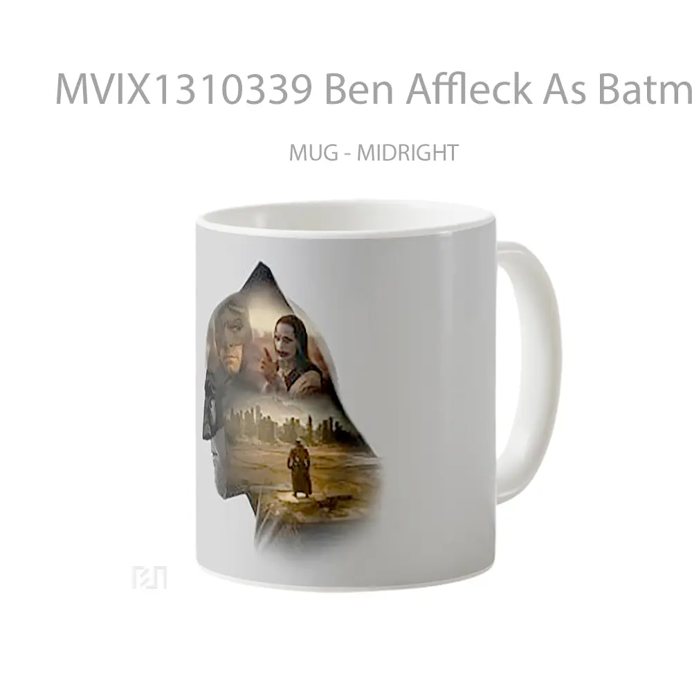 Mug Ben Affleck As Batman Zack Snyder S Justice League Minimalist Gelas Superhero - All-side / Desain