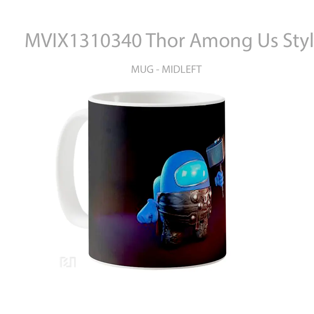 Mug Thor Among Us Style Gelas Superhero - All-side / Desain