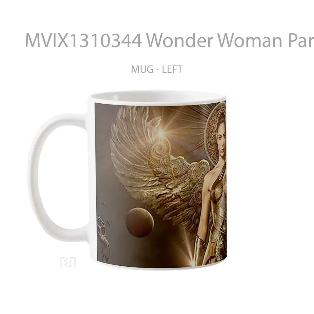 Mug Wonder Woman Parallel Universe Gelas Superhero - All-side / Desain