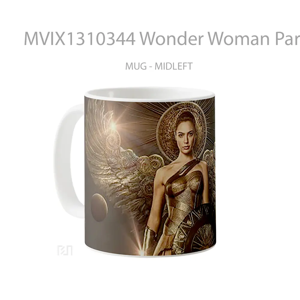 Mug Wonder Woman Parallel Universe Gelas Superhero - All-side / Desain