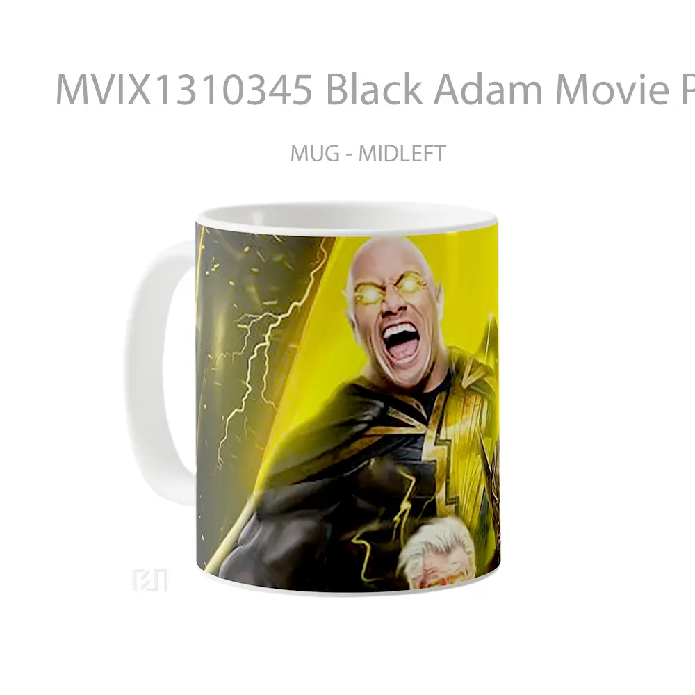 Mug Black Adam Movie Poster Gelas Keramik Unik - All-side / Desain