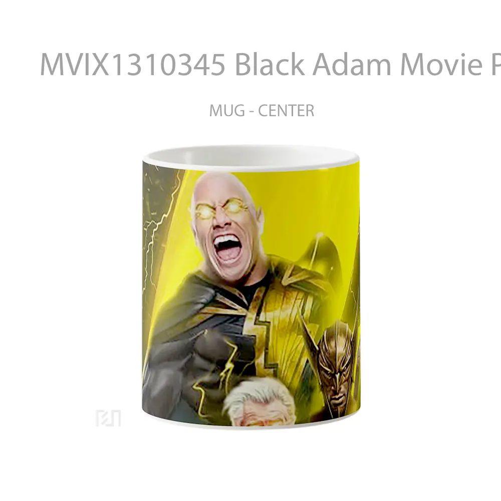 Mug Black Adam Movie Poster Gelas Keramik Unik