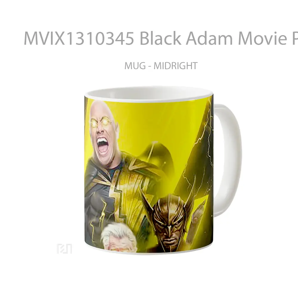 Mug Black Adam Movie Poster Gelas Keramik Unik - All-side / Desain
