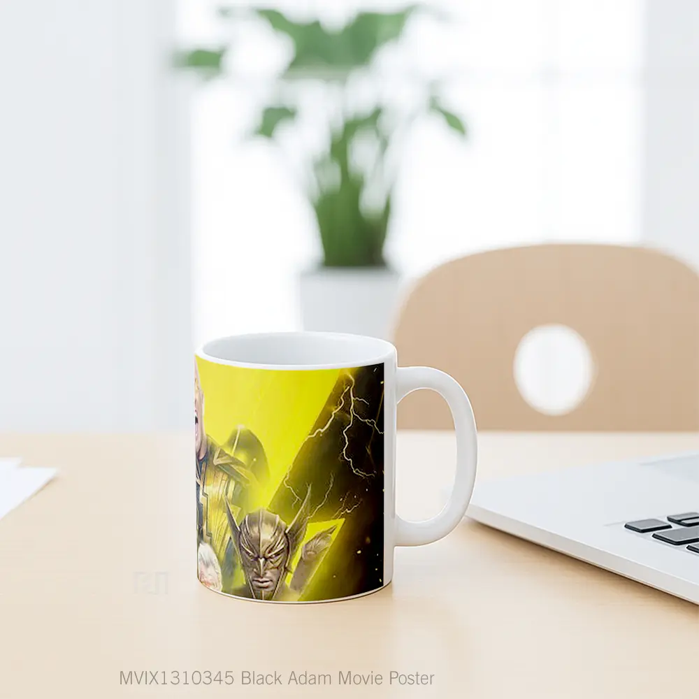Mug Black Adam Movie Poster Gelas Keramik Unik - All-side / Desain