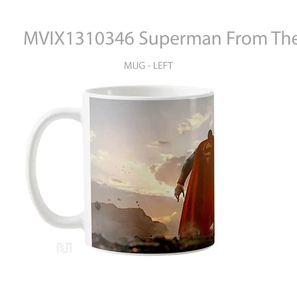 Mug Superman From The Back Gelas Superhero - All-side / Desain