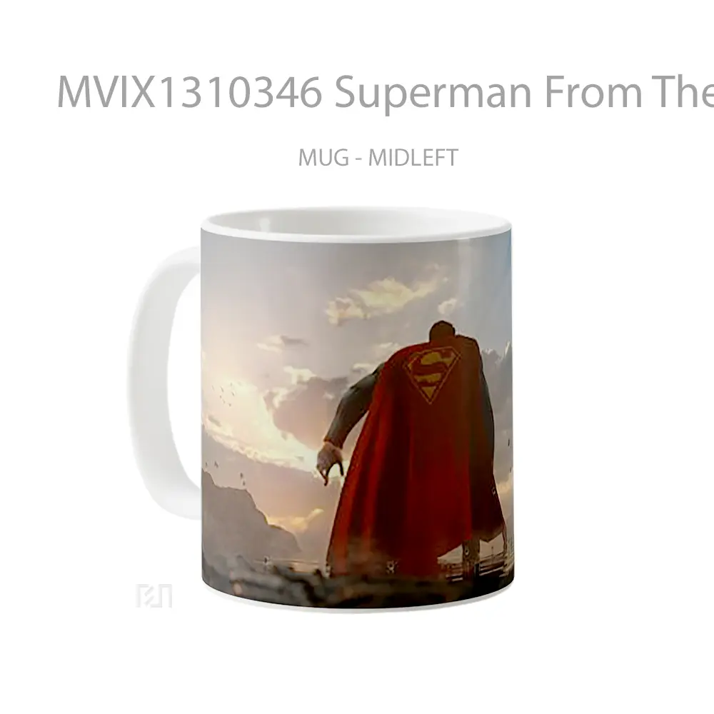 Mug Superman From The Back Gelas Superhero - All-side / Desain