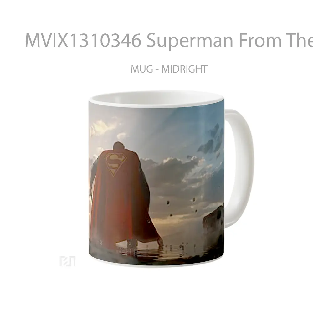 Mug Superman From The Back Gelas Superhero - All-side / Desain