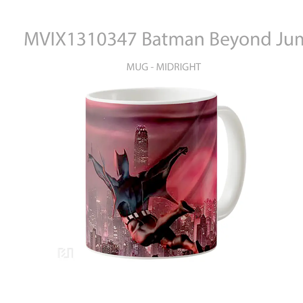 Mug Batman Beyond Jumping In City Gelas Superhero - All-side / Desain