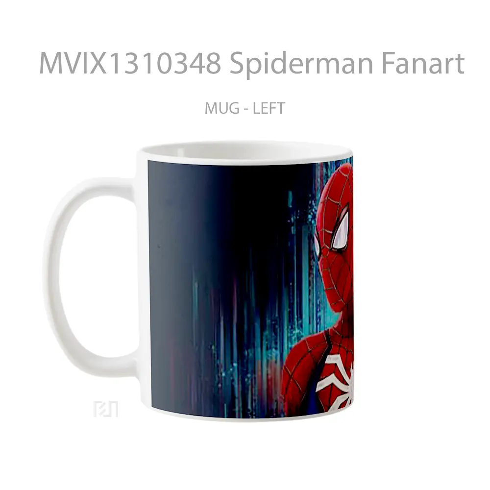 Mug Spiderman Fanart Gelas Superhero - All-side / Desain