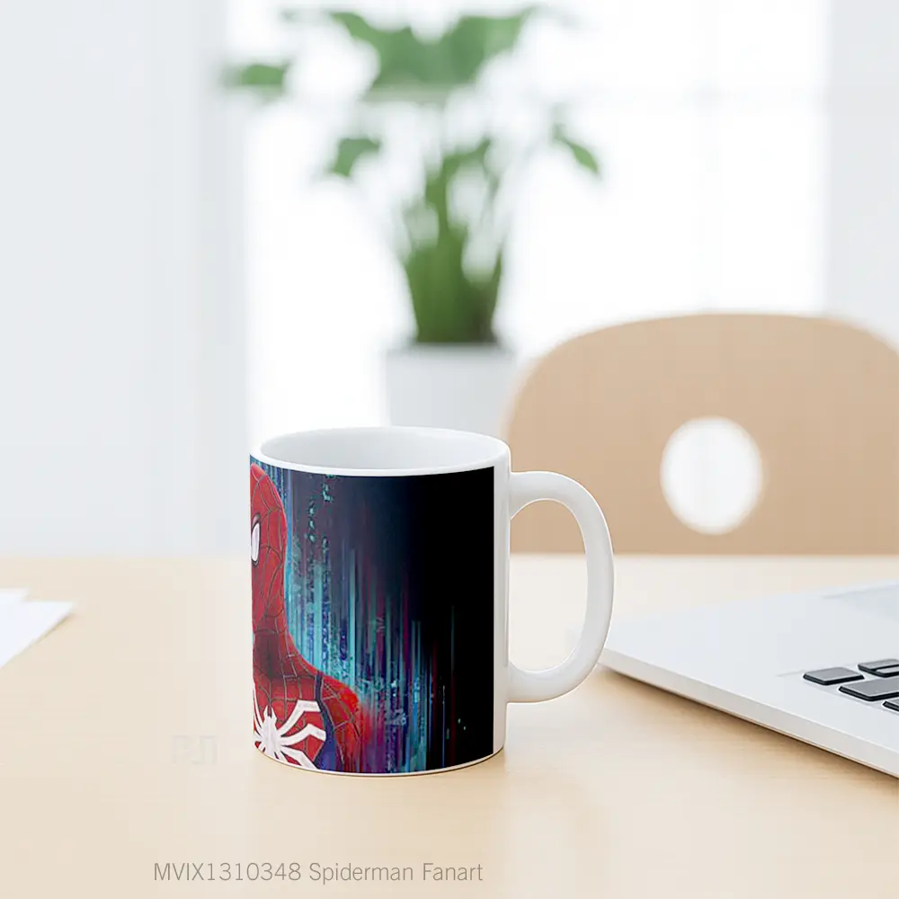 Mug Spiderman Fanart Gelas Superhero - All-side / Desain