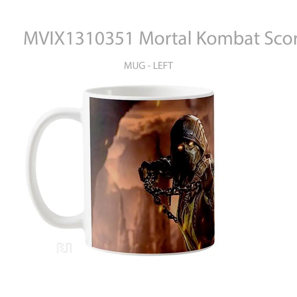 Mug Mortal Kombat Scorpion Gelas Keramik Unik - All-side / Desain