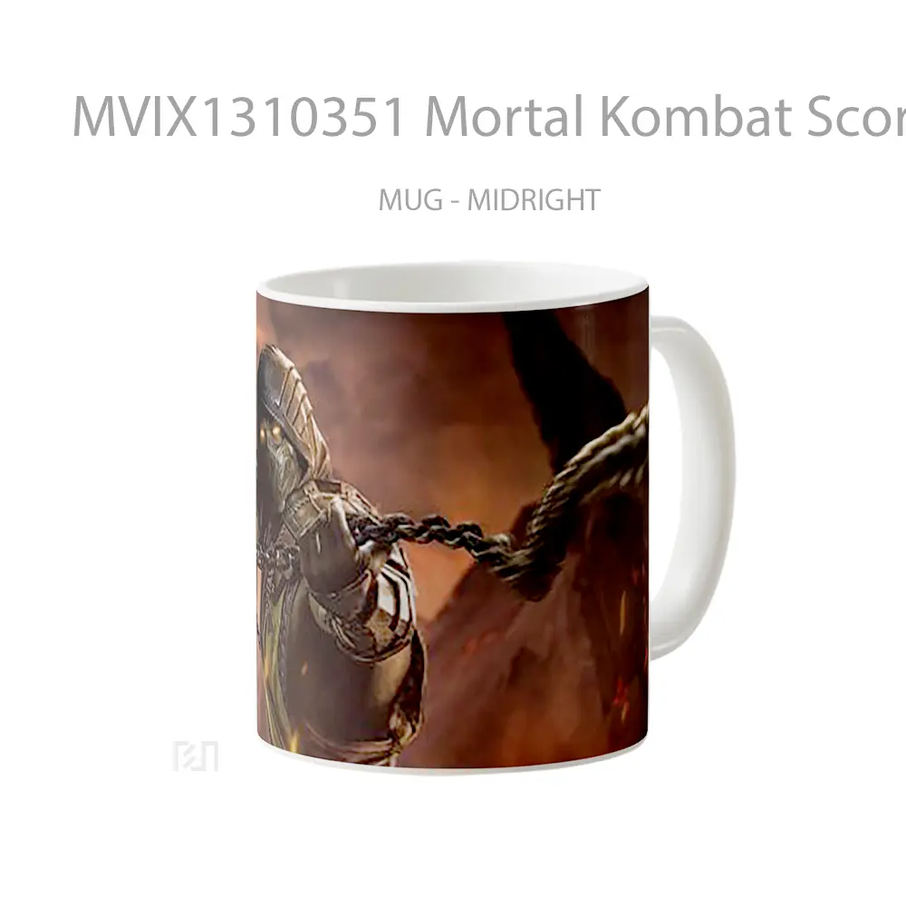 Mug Mortal Kombat Scorpion Gelas Keramik Unik - All-side / Desain