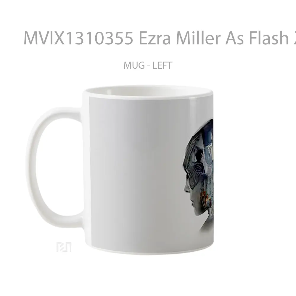 Mug Ezra Miller As Flash Zack Snyders Justice League Minimalist Gelas Superhero - All-side / Desain