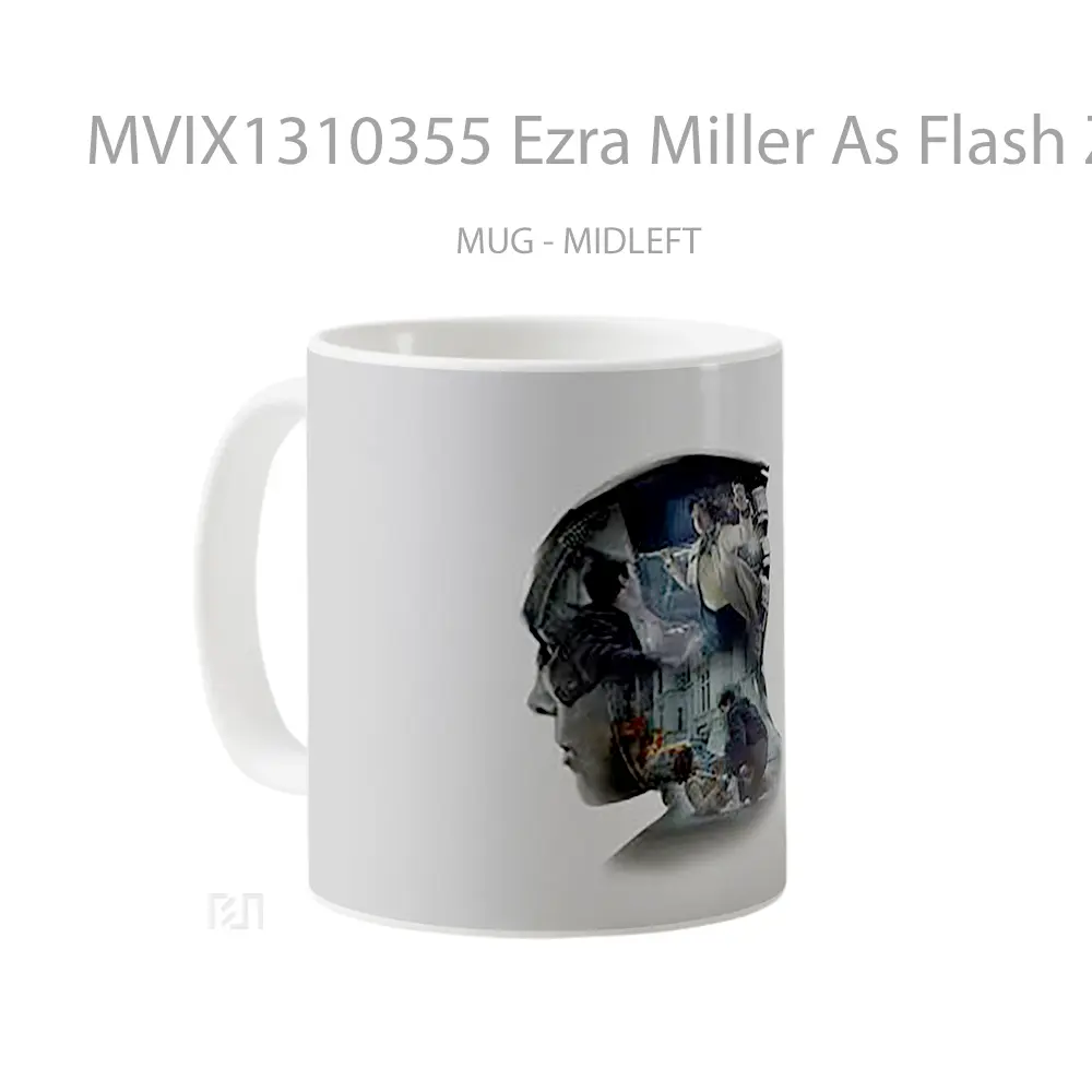 Mug Ezra Miller As Flash Zack Snyders Justice League Minimalist Gelas Superhero - All-side / Desain