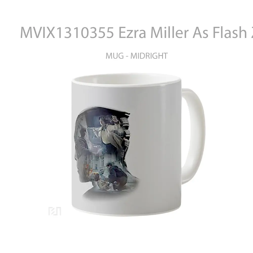 Mug Ezra Miller As Flash Zack Snyders Justice League Minimalist Gelas Superhero - All-side / Desain