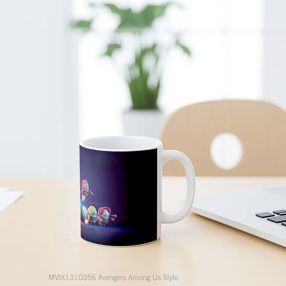 Mug Avengers Among Us Style Gelas Superhero - All-side / Desain