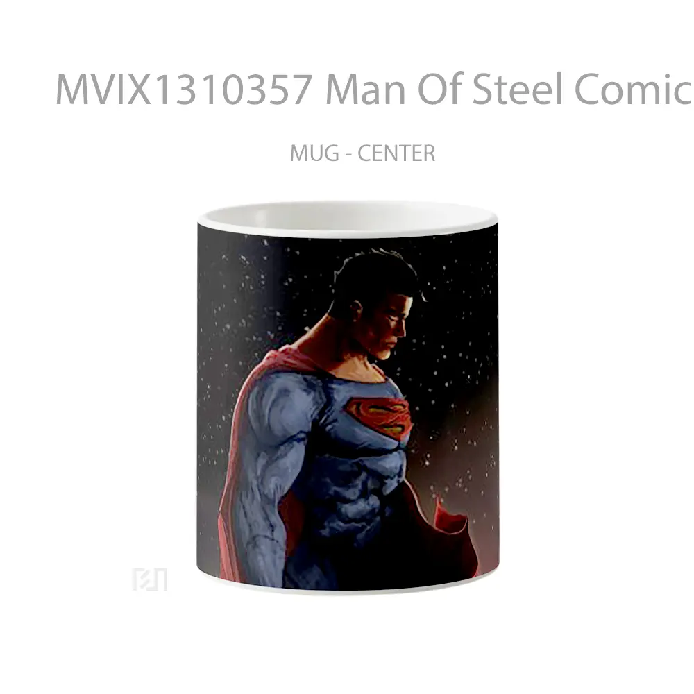 Mug Man Of Steel Comic Art Gelas Keramik Unik