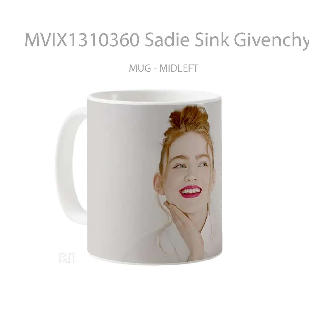 Mug Sadie Sink Givenchy Beauty Capaign 2021 Gelas Keramik Unik - All-side / Desain