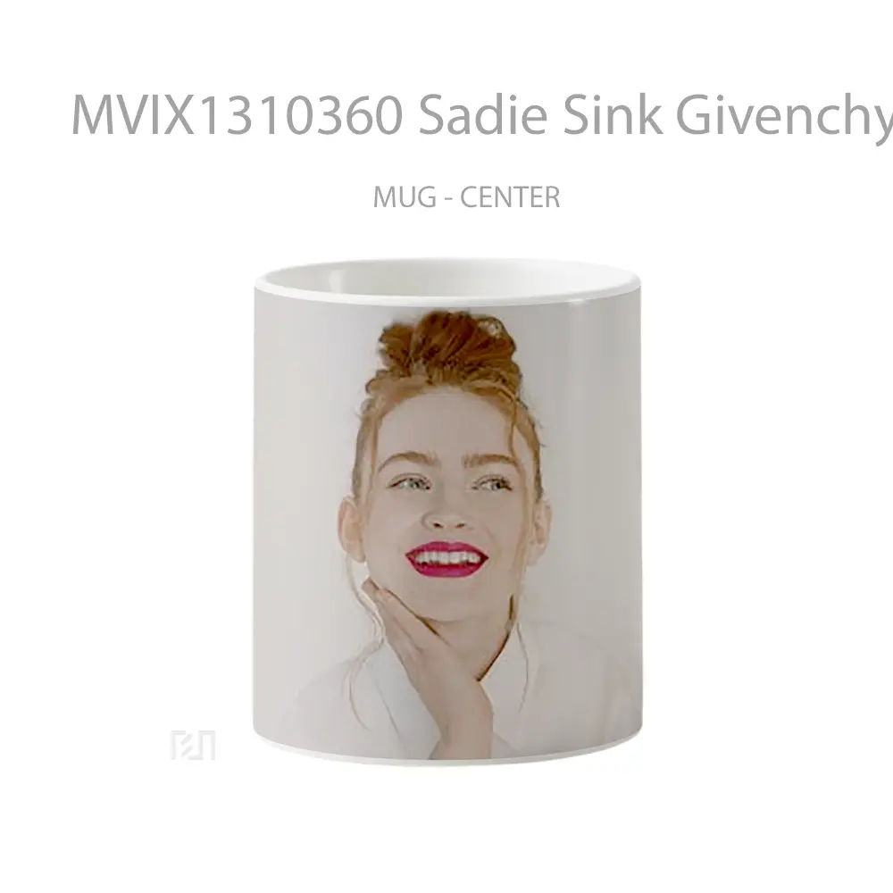 Mug Sadie Sink Givenchy Beauty Capaign 2021 Gelas Keramik Unik