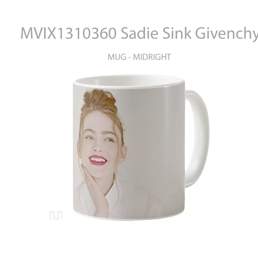 Mug Sadie Sink Givenchy Beauty Capaign 2021 Gelas Keramik Unik - All-side / Desain