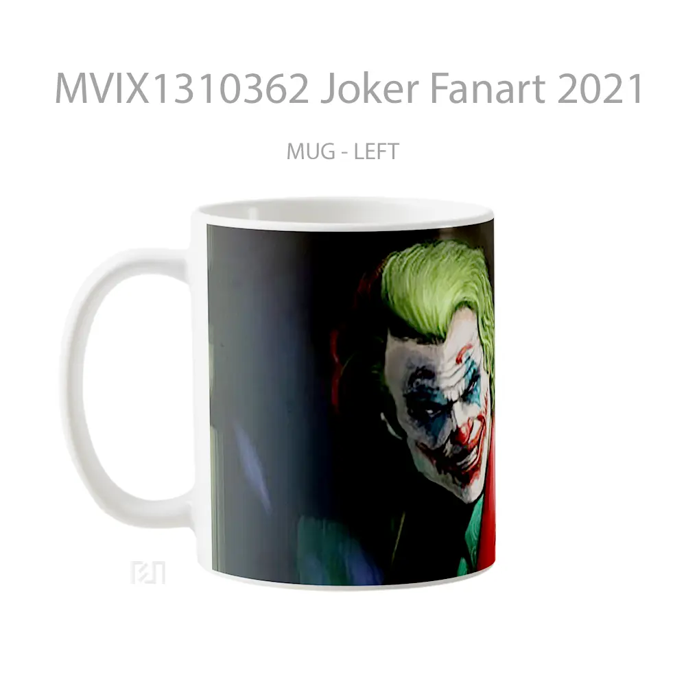 Mug Joker Fanart 2021 Gelas Superhero - All-side / Desain