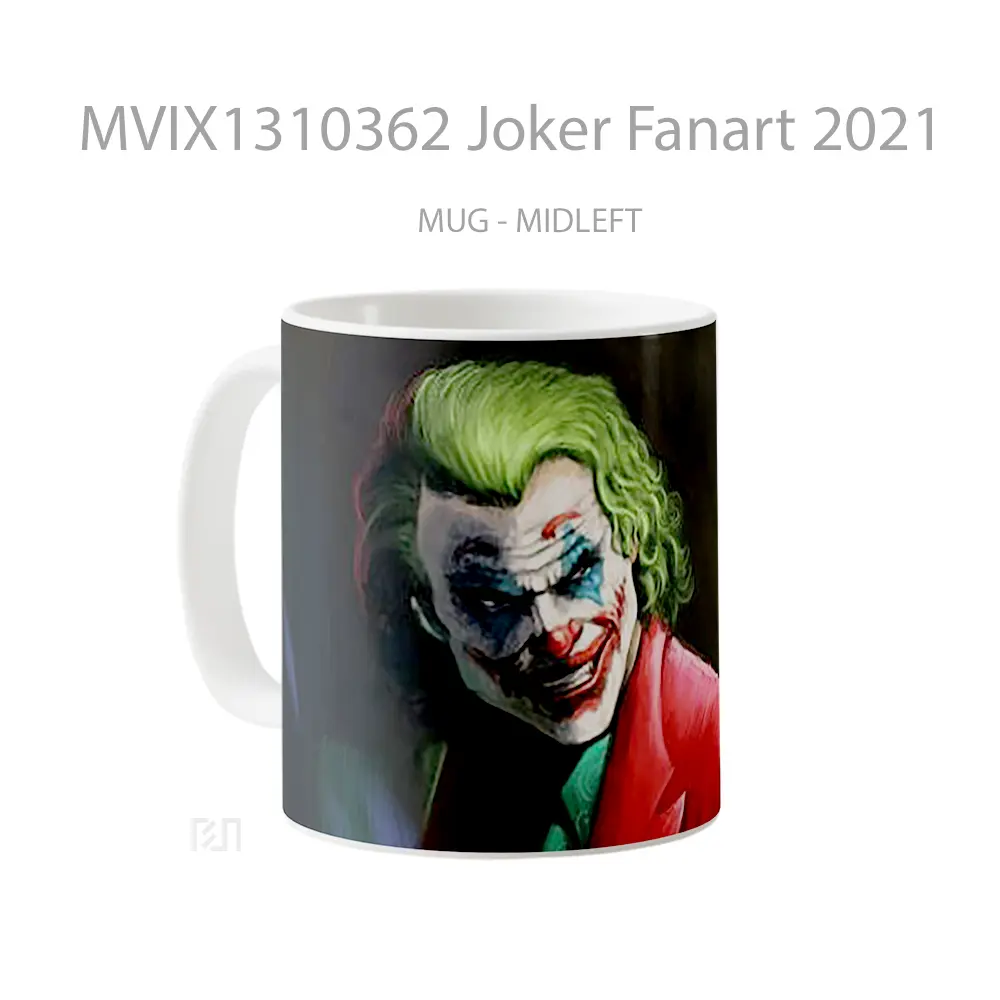 Mug Joker Fanart 2021 Gelas Superhero - All-side / Desain