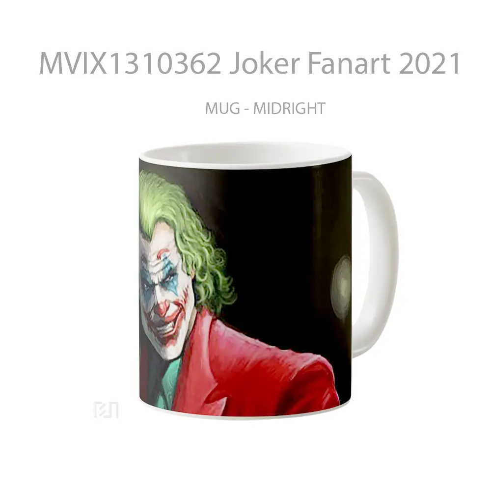 Mug Joker Fanart 2021 Gelas Superhero - All-side / Desain