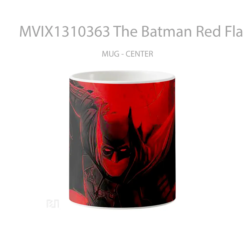 Mug The Batman Red Flame Gelas Superhero