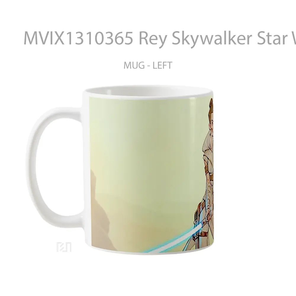 Mug Rey Skywalker Star Wars Fanart Gelas Star Wars - All-side / Desain