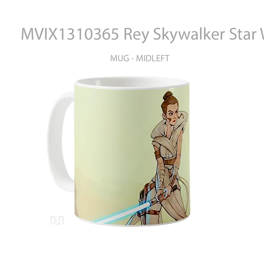 Mug Rey Skywalker Star Wars Fanart Gelas Star Wars - All-side / Desain