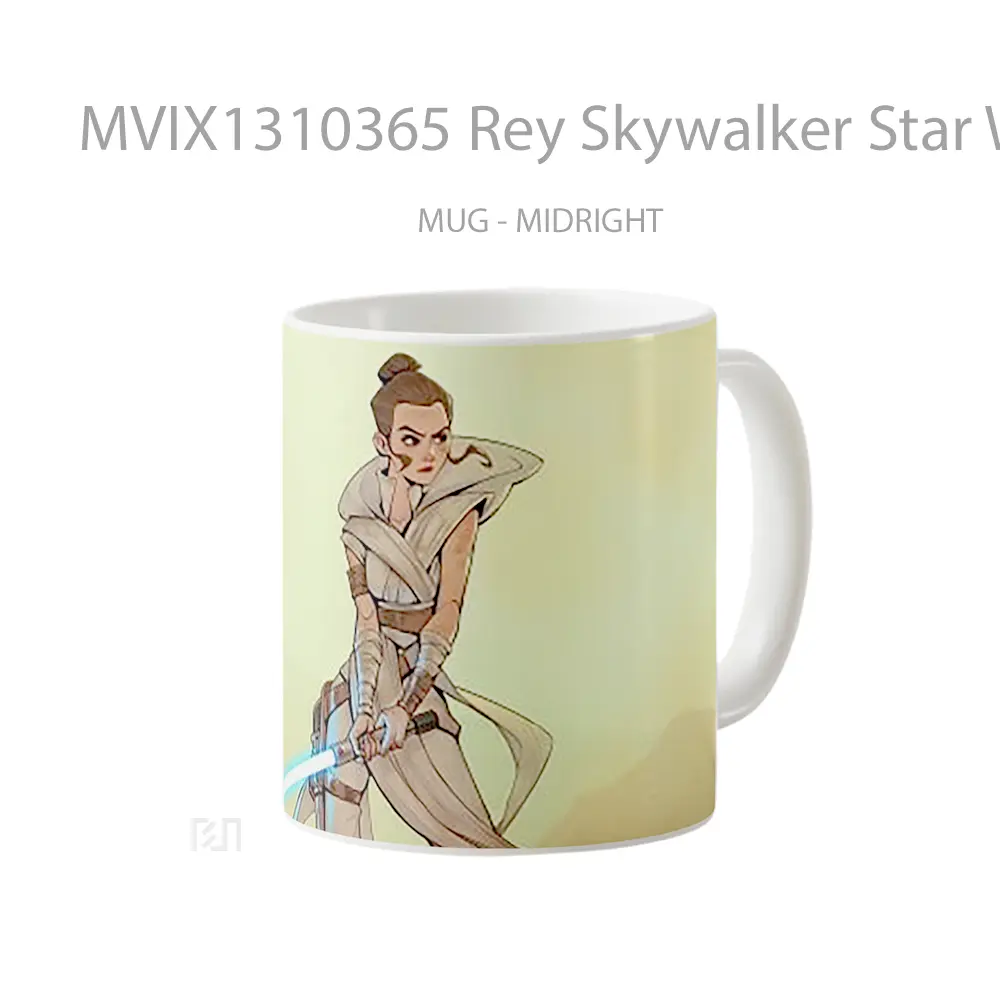 Mug Rey Skywalker Star Wars Fanart Gelas Star Wars - All-side / Desain
