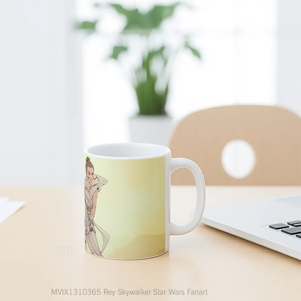 Mug Rey Skywalker Star Wars Fanart Gelas Star Wars - All-side / Desain