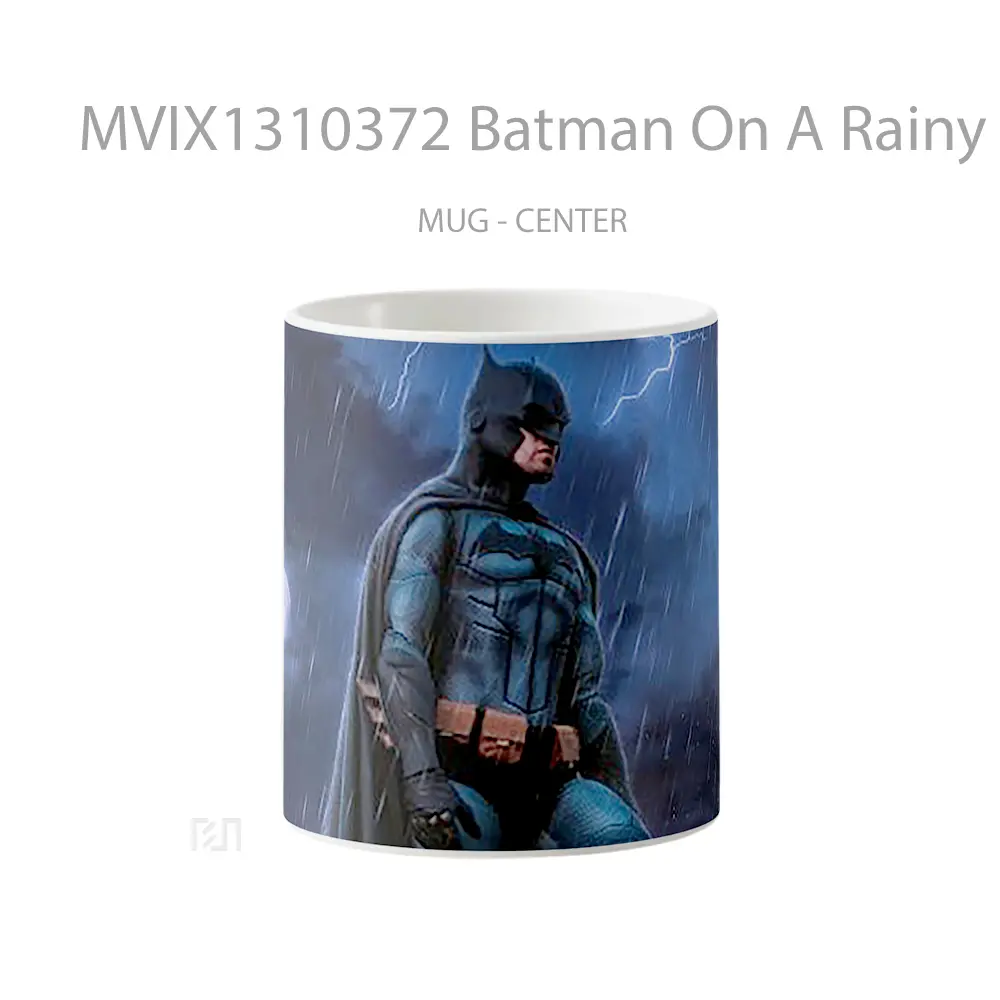 Mug Batman On A Rainy Night Gelas Superhero
