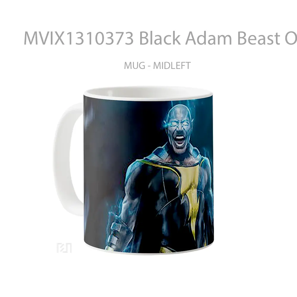Mug Black Adam Beast On Gelas Keramik Unik - All-side / Desain