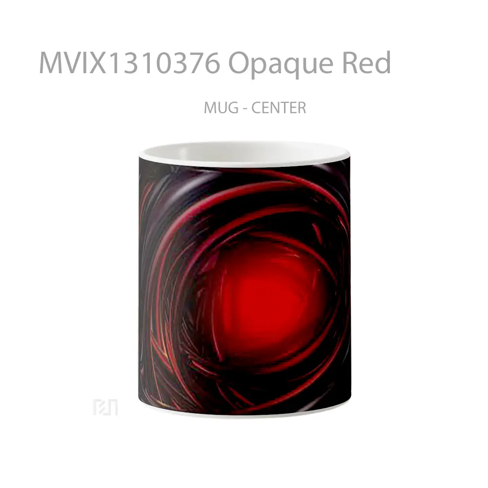 Mug Opaque Red Gelas Keramik Unik