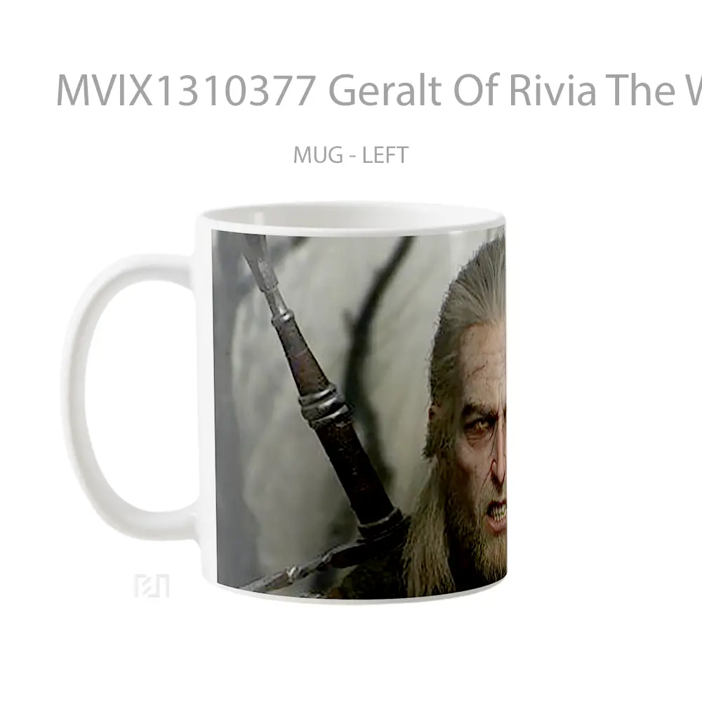 Mug Geralt Of Rivia The Witcher 3 Gelas Keramik Unik - All-side / Desain