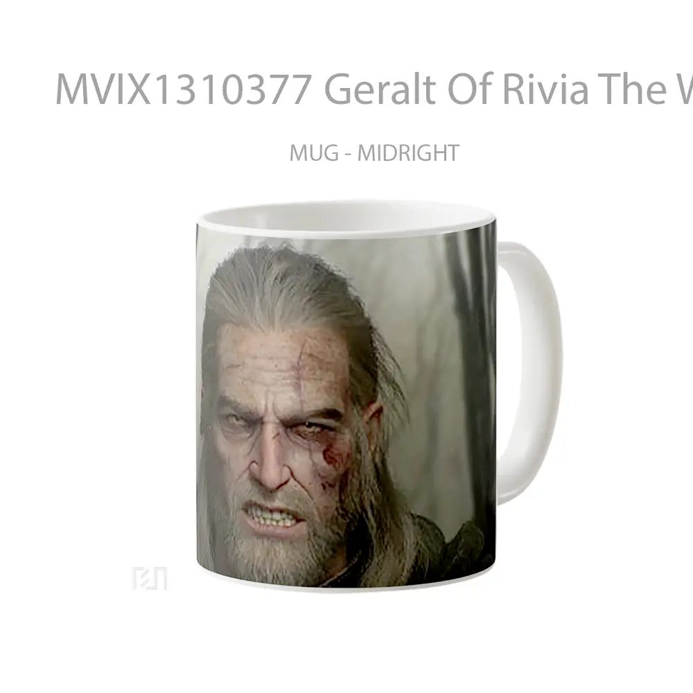 Mug Geralt Of Rivia The Witcher 3 Gelas Keramik Unik - All-side / Desain