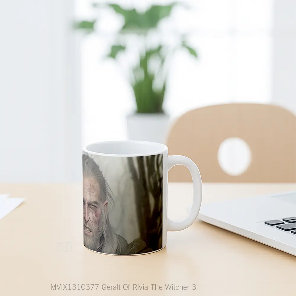 Mug Geralt Of Rivia The Witcher 3 Gelas Keramik Unik - All-side / Desain
